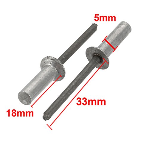 Sourcingmap 5mmx18mm Aluminum Countersunk Head Closed End Blind Rivets Fastener 50pcs - Image 2