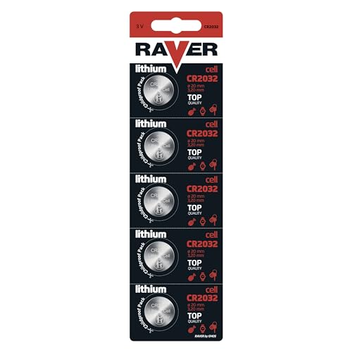 EMOS Raver Cell   Pila de botón (Litio) CR2032  Pack de 5