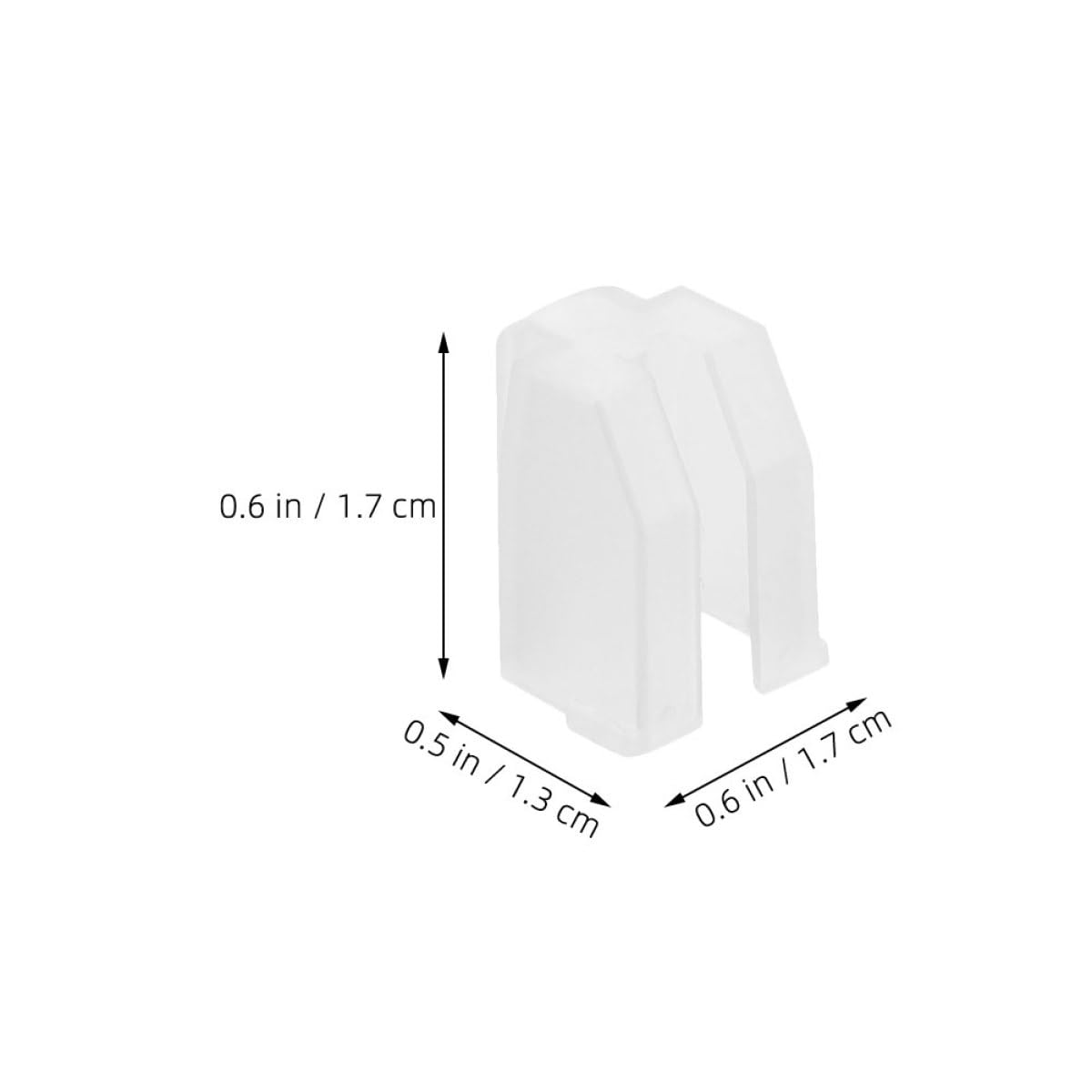 2 Copri Stilo In Plastica Semitrasparente Per Giradischi – Protezione Anti-Polvere Per Puntina In Vinile, Accessori Per DJ, Facili Da Montare E Pulire (Bianco, 1,7 Cm)