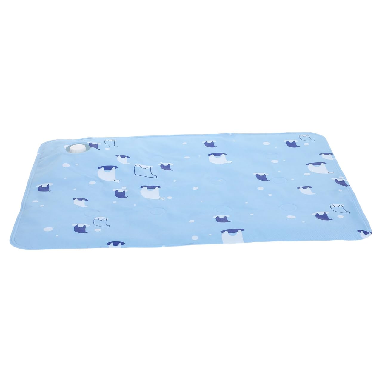 Balacoo Water Filled Dog Cooling Mat 60x50cm Pet Chill Pad Small Cat Ice Bed Anti Slip PVC Puppy Summer Cushion Sky Blue