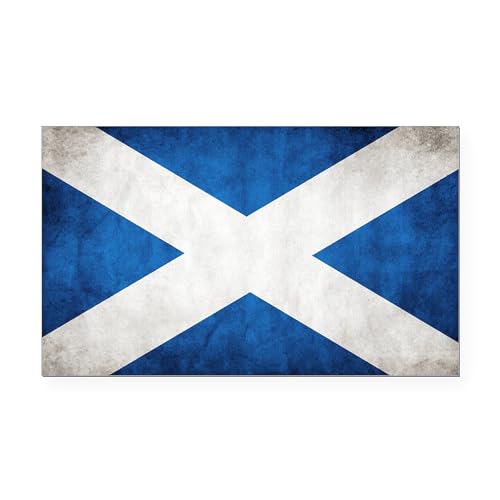 CafePress Antiqued Scottish Flag Rectangle Car Bumper Magnet