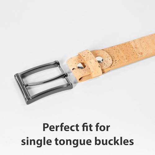 Belt No Buckle Men Women One Piece Strap Without Buckle - Vegan Cork No-Leather4