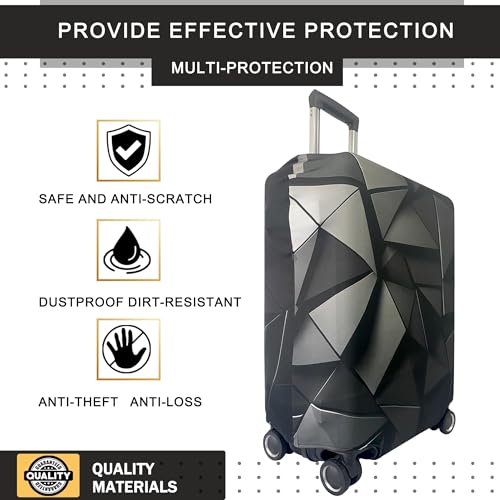 Luggage Covers For Suitcase Tsa Approved,Suitcase Cover Protector Fit 18-20 Inch,Washable Elastic Stretchy Anti-scratch Luggage Sleeve