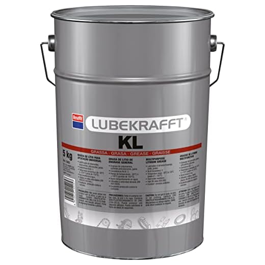 Krafft Grasa de Litio Multiusos, Grasa para Rodamientos y Herramientas con Aceite Mineral de Refino de Alto Grado y Jabón de Litio - 5 kg
