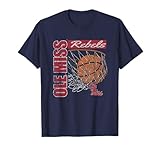 Mississippi Ole Miss Rebels Vintage Basketball 90's Navy T-Shirt