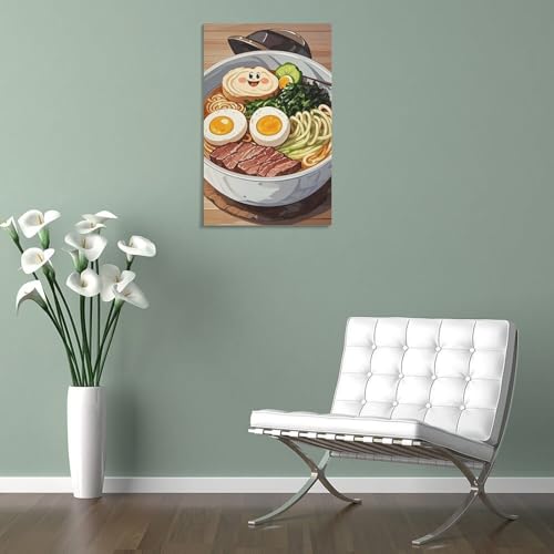 Décoration murale esthétique Ramen pour chambre et salon - 5