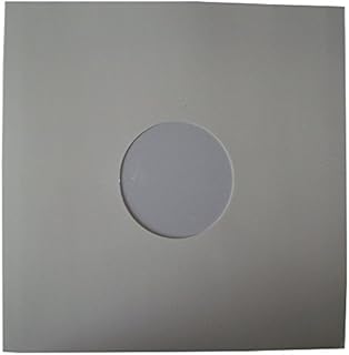 25 Quality Large Gloss Finish White Card 12" LP Record Vinyl Sleeves Covers Protectors with Large Centre Hole - Size 310 x 305mm - Scratch/Mark Protection - Protective Packaging
