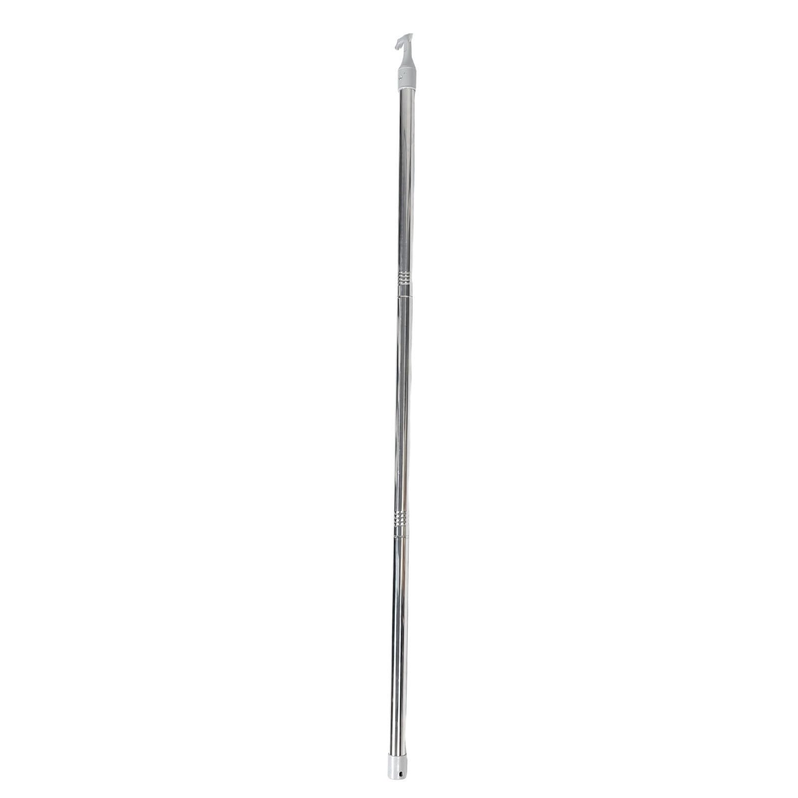 XILEUDUOD Telescopic Window Pole Rod Opener Stainless Steel Awning Window Opener Adjustable Blinds Opening Rod Pull Handle Stick for Bedroom Kitchen(120X4.5X3CM)