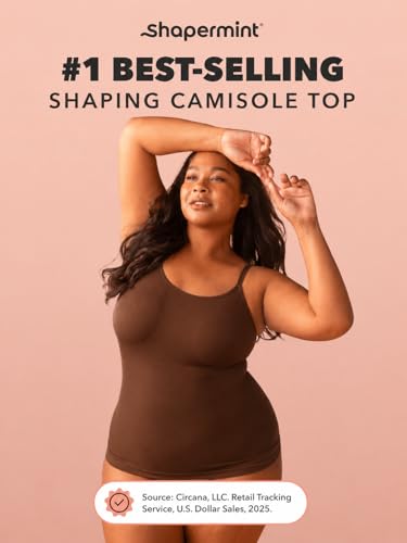 Image of SHAPERMINT Womens Tops - Scoop Neck Cami Body Shaper for Women, Shapewear Tummy Control, Camisole Tank Tops for Women
