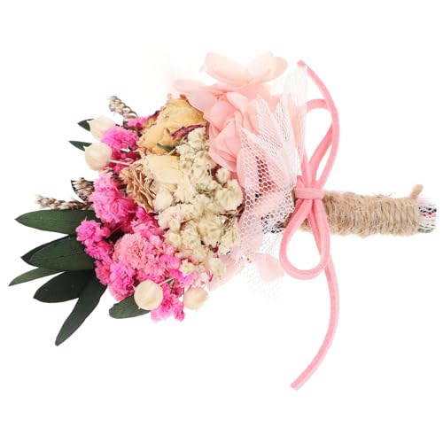Boutonniere de boda mini hortensia seca Zerodeko miniatura 1