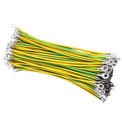 Cable de tierra con correa de cobre puro de 4 mm² con puentes bicolores estables