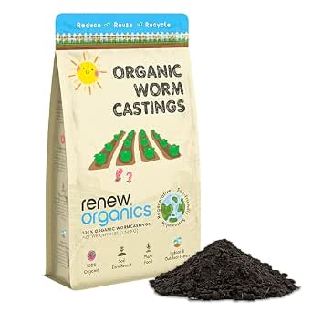 100% Organic Worm Castings (3 lbs) - Earthworm Fertilizer & Soil Amendment