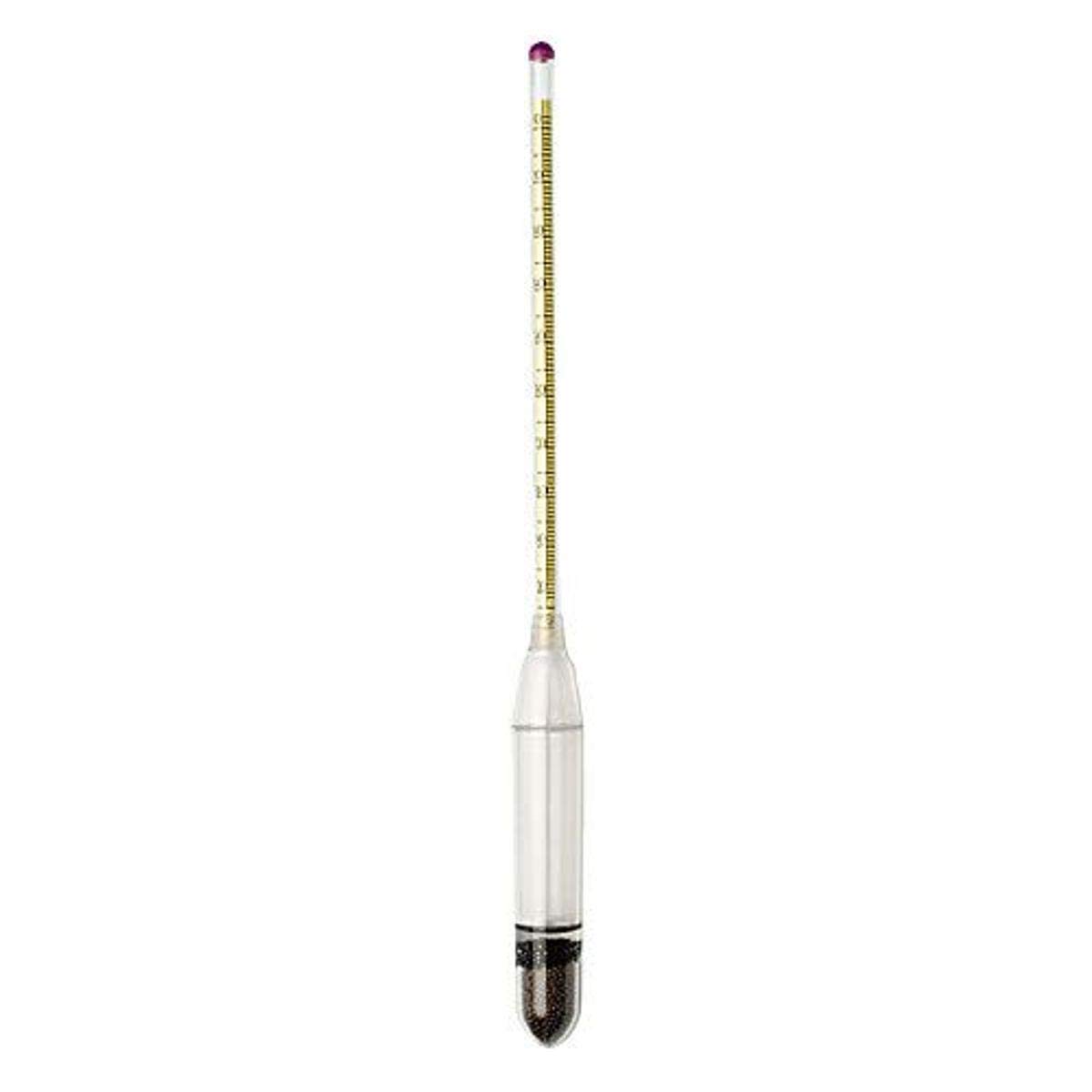 Bel-ArtB61800-1200 H-B Durac Brix Sugar Scale Shatterproof Plastic Hydrometer, 15/50 degree Range, 300 mm Length, Polycarbonate (Pack of 10)