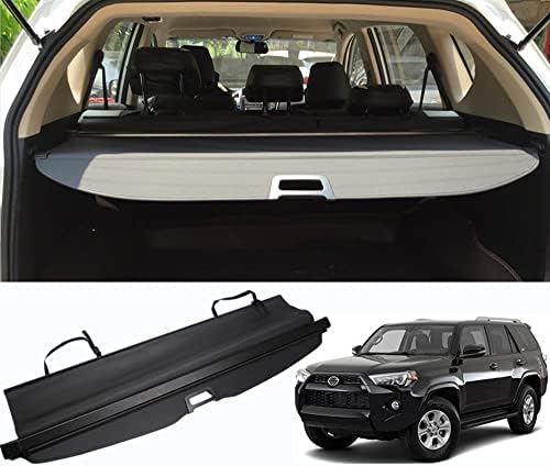 Cosilee 4Runner Cargo Cover Retractable Rear Trunk Security Cover Shielding Shade Compatible for Toyota 4Runner 2010-2023