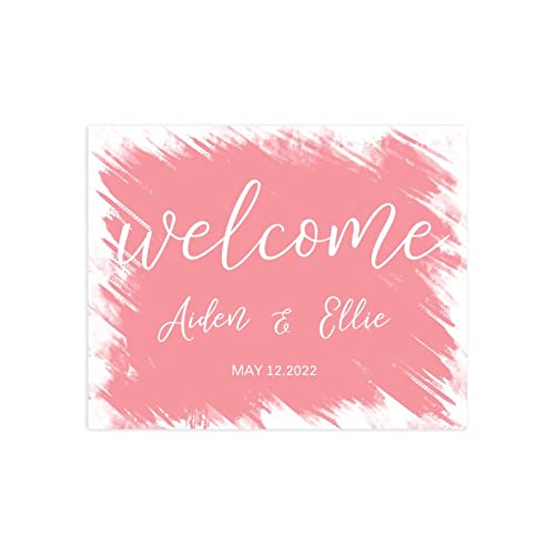 Panneau de mariage personnalisé et moderne pour décorer votre réception chic de 45x61 cm - 2