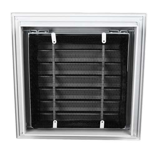 Giebellüftungsabdeckung 35 X 35 Cm, Wandlüftungsabdeckung aus Aluminiumlegierung mit Sieb, Hervorragende Luftstromeffizienz, 29,5 X 29,5 Cm Innengröße Wandlüftungsabdeckung für