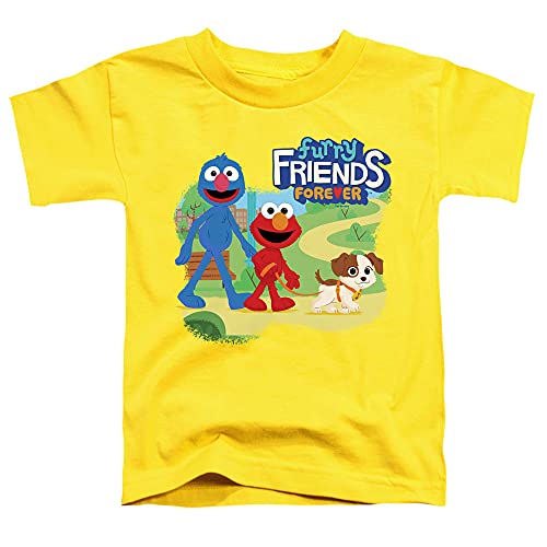 Sesame Street Furry Friends Forever Take A Walk Unisex Toddler T Shirt, Take A Walk, 3