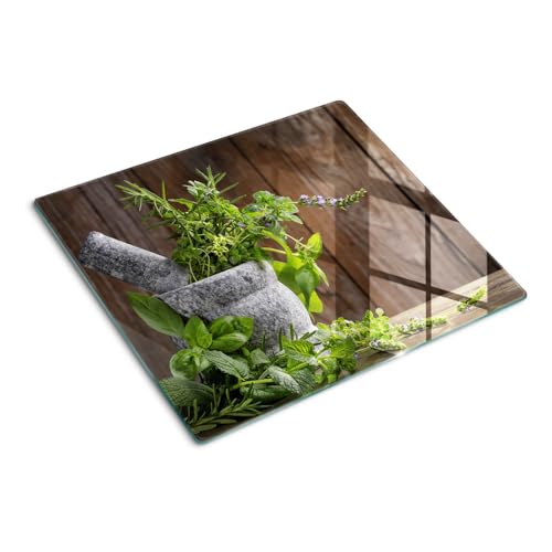 Protection plaque induction Tulup 60x52 cm évite les rayures planche à découper herbe