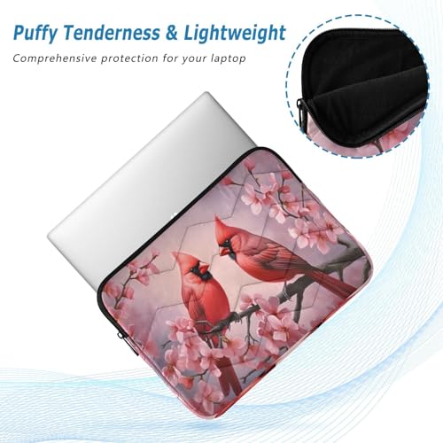 Funda para portátil de 13-14 pulgadas con diseño de flores rosas miniatura 5