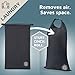 Compression Packing Cubes 6 Piece Set for Travel - Lightweight, Durable Clothes Organizer for Carry-On Luggage and Backpacks by TRIPPED Travel Gear (Grey and Orange)