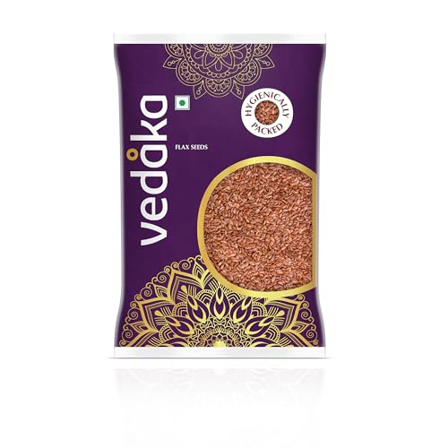 Image of Amazon Brand - Vedaka Raw Flaxseeds | 1 Kg | Rich In Antioxidants | Rich In Protein & Dietary Fibre | Nutty & Crunchy Delight | Hygienically Packed
