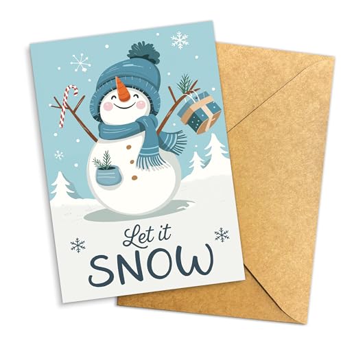 Let It Snow Card ? LfBP[ƃMtgCXgt̂킢Ⴞ܃zf[O[eBOAEB^[_[hNX}XJ[h ƑAFlAp tFXu[fUC t VO 5.3C` x 8C` t