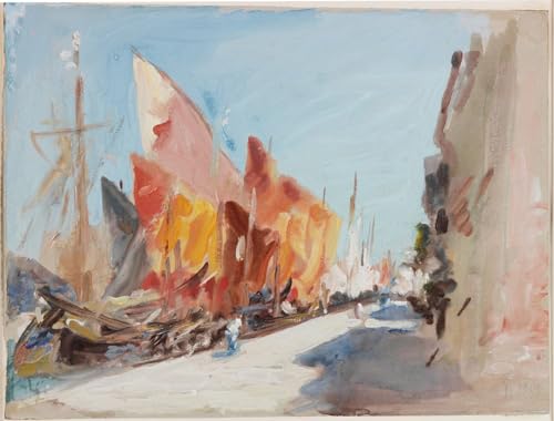Bateaux de Chioggia Tableau Impressions d'art Rénovation Mur Vide Chambre 60x90cm