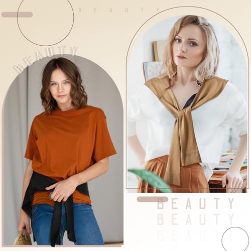 Patelai 4 Pcs Sweater Shawl Wraps for Women Knitted Knotted Shawls Casual Scarf Travel Cape Shoulder Tops Fashion Wrap4