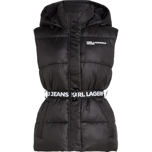 KARL LAGERFELD JEANS Puffer Vest M gilet sans manches ceinturé blouson matelassé