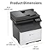 Lexmark LexmarkCX532adwe MFP Color Laser Printer with Touch Screen, Laser Printer Technology, USB connectivity, and Color Output.(50M7040)