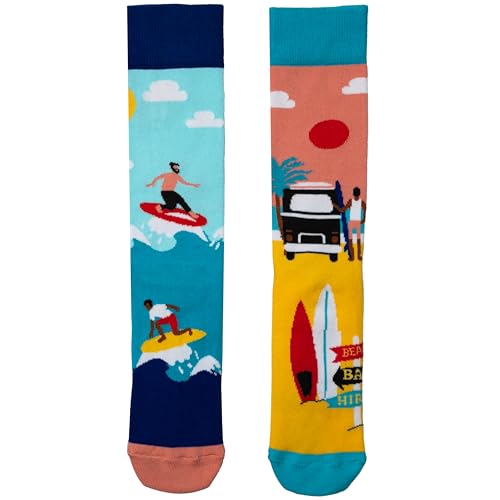 Calcetines United Oddsocks Sock Waves multicolor de algodón elástico en pack de 6 unidades 6