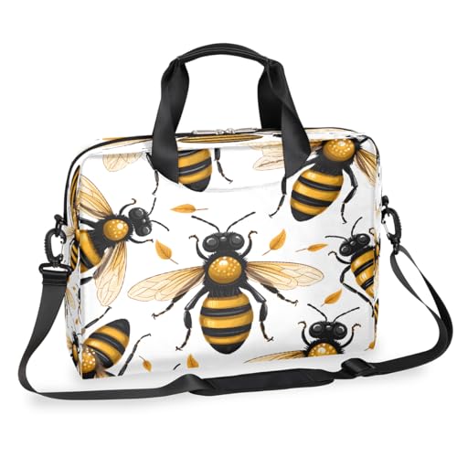 Maletín para portátil con patrón Animal Bee, 13-16 pulg miniatura 1