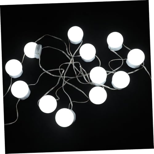 FUTUREORYY Luz LED para Espejo de Maquillaje con Bombillas Regulables Rotación y Recogida de Cable USB Iluminación Tricolor para Tocador y Uso Profesional Casa