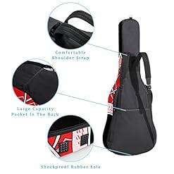 Housse imperméable pour guitare acoustique avec double bandoulière et poche Motif floral, Multicolore 08, 42.9×16.9×4.7… - Les Beatles, Paul McCartney, John Lennon, RIngo Starr, George Harrison Housse imperméable pour guitare acoustique avec double bandoulière et poche Motif floral, Multicolore 08, 42.9x16.9x4.7… – Image 3