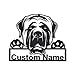 SOULSIS Personalizado inglés perro mastín letrero de de madera arte Imagen de SOULSIS Personalizado inglés perro mastín letrero de de madera arte