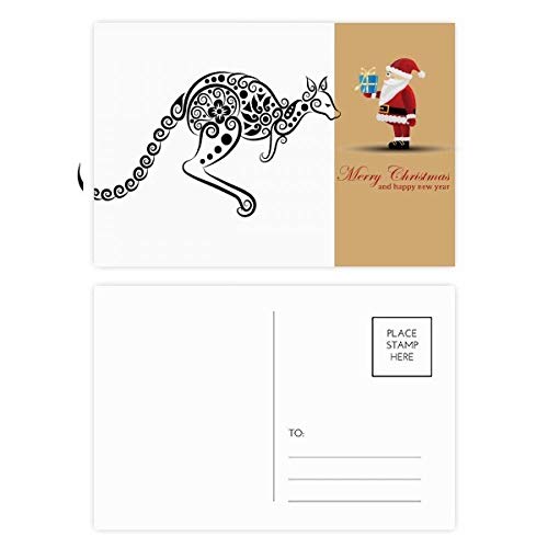 Cartes postales de Noël kangourou pour correspondances