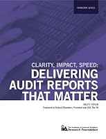 Clarity-Impact-Speed: Delivering Audit Reports That Matter 0894137093 Book Cover