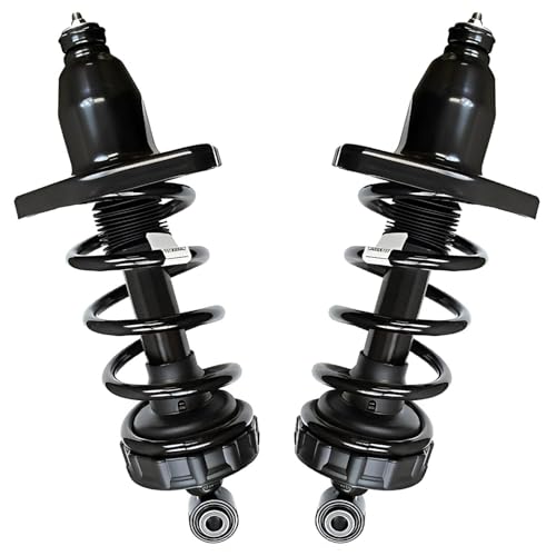 Image of Detroit Axle - 6pc Struts Control Arms Kit for 2006-2014 Honda Ridgeline, 4 Front Rear Struts with Coil Spring 2 Front Lower Control Arms with Ball Joint 2007 2008 2009 2010 2011 2012 2013 Replacement
