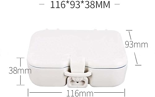 Miniatura 2 de Caja de dentadura con espejo y cepillo limpio Práctica caja de almacenamiento de dientes falsos Cuidado dental