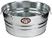 Behrens High Grade Steel 3GS 17 Gal Silver Galvanized Steel Round Tub