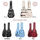 SUQ wasserdichte Oxford Gitarrentasche, 40/41 Zoll Tasche Musikmuster Nylon Gigbag, E-Gitarrentasche Akustikgitarre und Konzertgitarren Stoßfest, 10 mm Gepolstert Wasserdicht (Weiß)