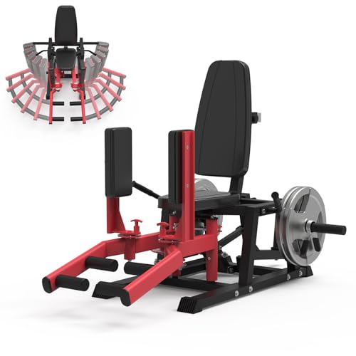 Hip Abductor Machine - Inner & Outer Thigh Workout with 6-Gear System & 4-Position Backrest - Home Gym Equipment