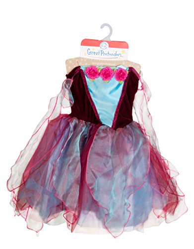 Great pretenders- Fairy Blossom Dress/Wings Burg Gorros, mscaras y accesorios para fiesta, Color rosa (rosa) (31405)