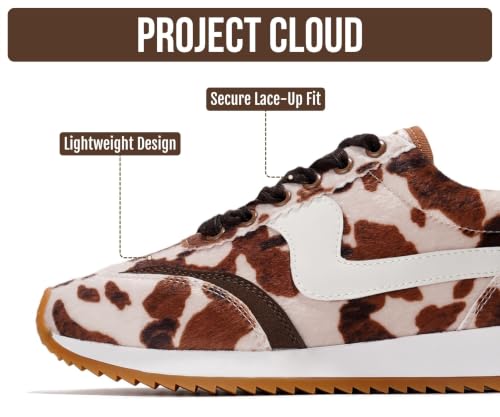 Image of Project Cloud Fashion Sneakers for Women 2026 - Lightweight Lace-Up Shoes for Women with Memory Foam Insoles - Trendy Womens Shoes - Non-Slip, Comfortable Womens Sneakers (Madison)