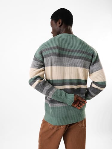 Image of High Star Men Acrylic Knitted Regular fit Round Neck Full Sleeves Sweaters 30