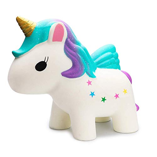 R.HORSE 12 Inch Jumbo Rainbow Unicorn Kawaii Cute Strawberry Cream Scented Squishies Slow