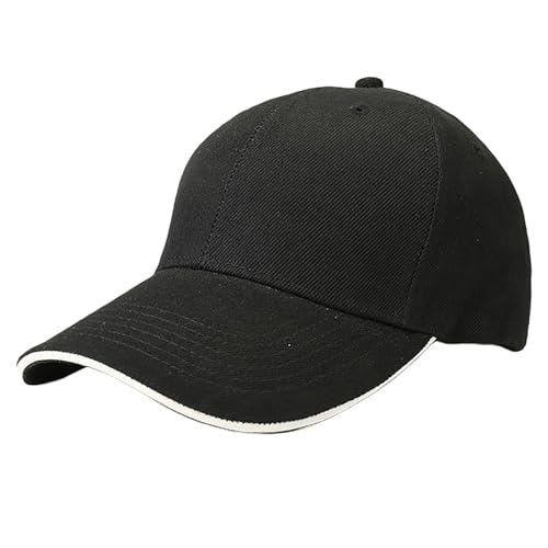 LinRim Chapeaux Femmes Hiver Feutre Light Plate Sandwich Tourism Building Group Work Cap New Cap Homme, Noir , taille unique