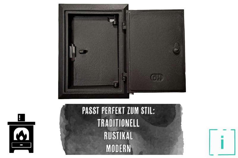 Porta di ispezione 285 x 210 mm, porta del forno in ghisa, affumicatoio
