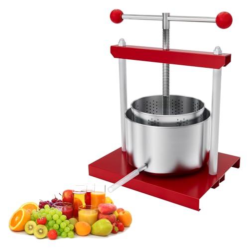 Obstpresse Manuell Edelstahl Saftpresse Apfel Wein Beeren Presse Entsafter VA Obstpresse Manuell Edelstahl Saftpresse Apfel Wein Beeren Presse Entsafter VA