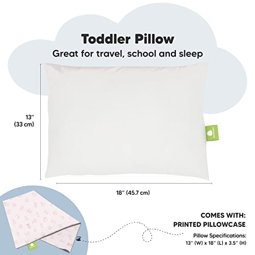 image for KeaBabies Toddler Pillow with Pillowcase - 13x18 My Little Dreamy Kids